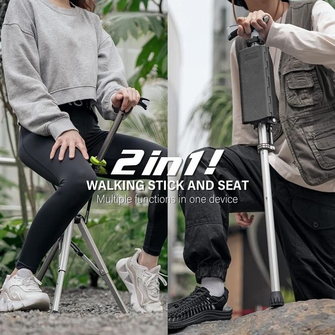 MURAH TaDa Chair Tongkat Jalan Travel Exclusive Multifungsi / Kursi Sholat