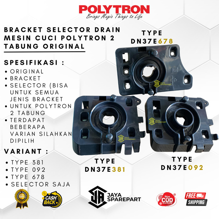 SELECTOR DRAIN MESIN CUCI POLYTRON 2 TABUNG ORIGINAL