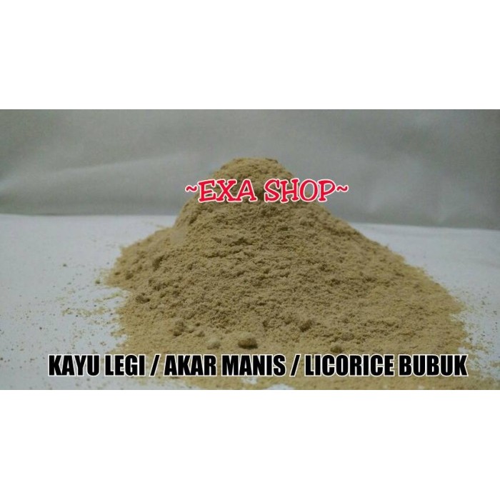 Dijual Kayu Legi Bubuk / Akar Manis Bubuk / Licorice Bubuk 500 gram