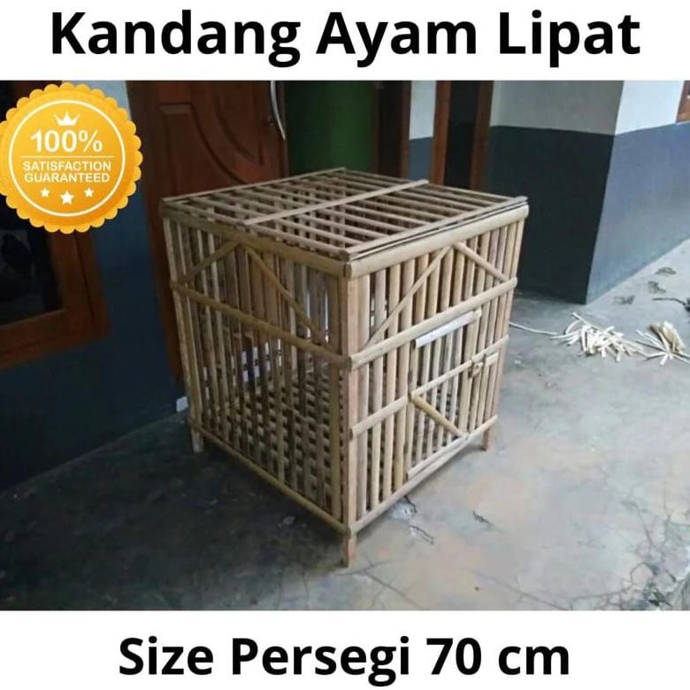 KANDANG AYAM BONGKAR PASANG SANGKAR AYAM BAMBU RAKIT