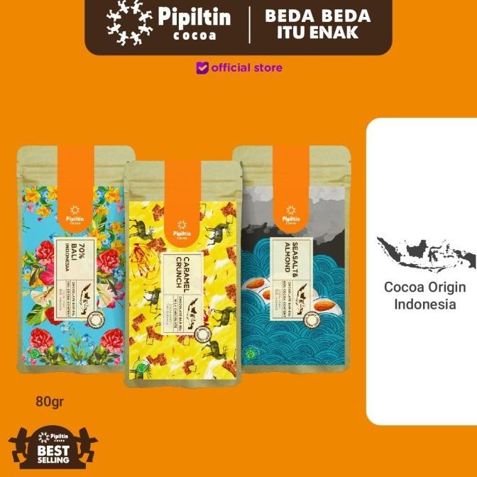 

Produk Baru!! Pipiltin Cocoa Chocolate - Chocolate Package 3 Bar 80gr