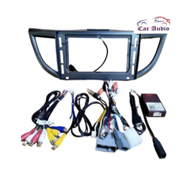 Frame Android Crv + Canbus + Soket Pnp Frame Head Unit 10" Android Crv 2012 - 2015