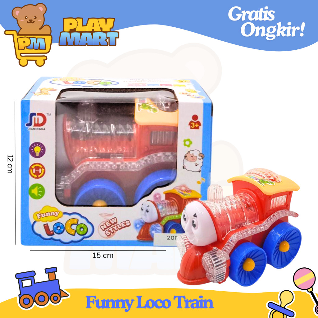 Mainan Anak Kereta Api Lokomotif Mainan Anak Kereta Locomotive Pakai Baterai