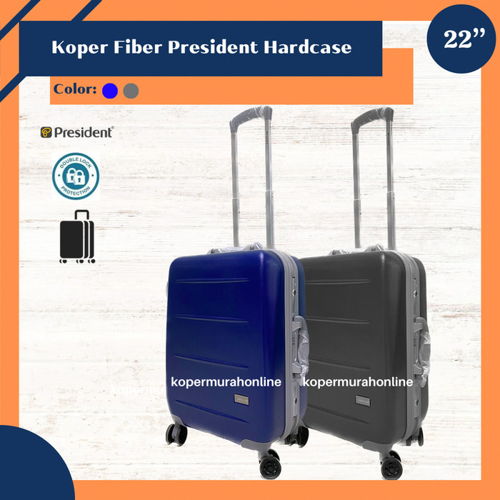 HARGA DISC - Koper President 22 inch tas travel bag tas travelling chrome gold 5220