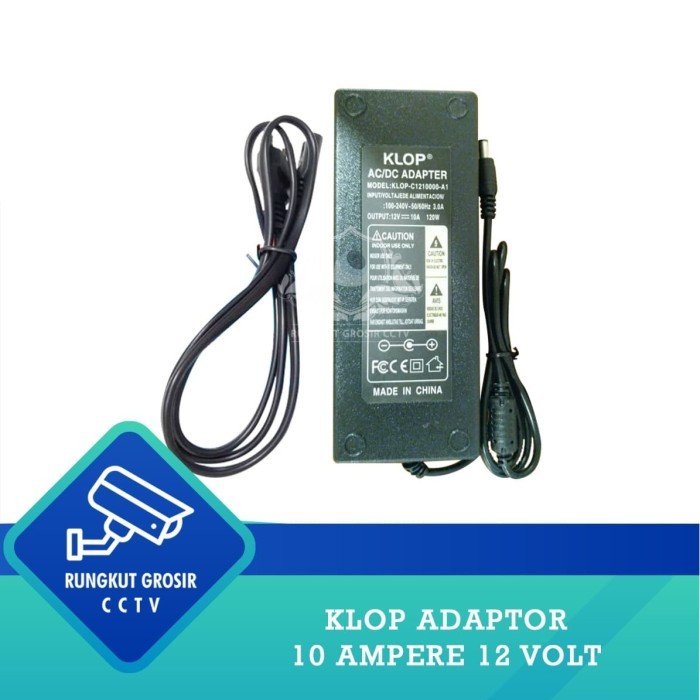 TERMURAH - KLOP ADAPTOR 10 AMPERE 12 VOLT