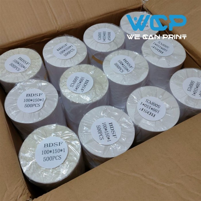 

LABEL BARCODE 100X150 MM STICKER LABEL THERMAL 100X150 MM 500 PCS