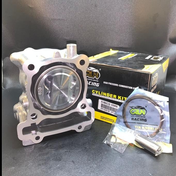 BLOK SEHER MOTOR NMAX,AEROX-155,LEXI-155 KIT 63MM MERK CRUN