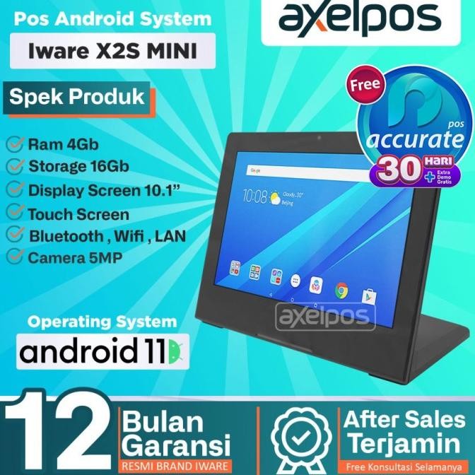 Mesin Kasir Pos all in One Dekstop Android Pos System Iware X2S 4/16GB LA