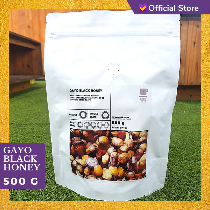 

Ready Stock Kopi Arabika Gayo Black Honey 500 Gram Biji Dan Bubuk