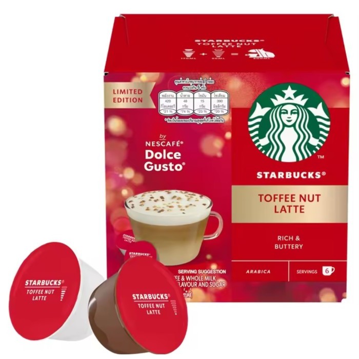

Terbaru Nescafe Dolce Gusto Starbucks Toffee Nut Latte - Limited Edition
