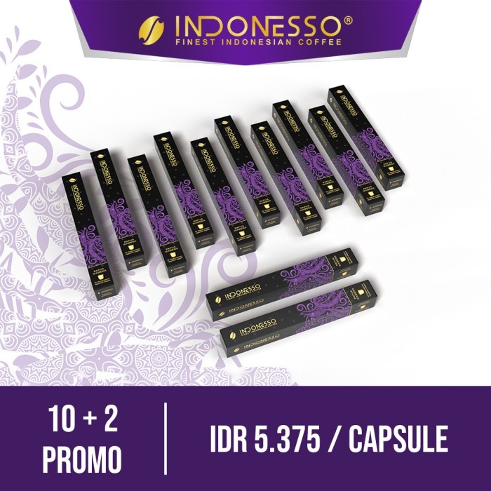 

Diskon Indonesso 10+2 Papua Wamena Nespresso Coffee Capsules / Kapsul Kopi