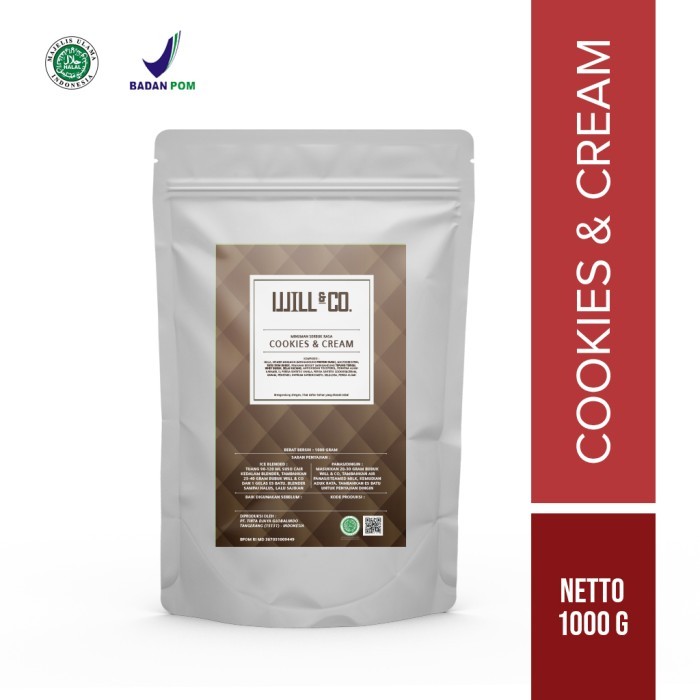 

Cuci Gudang Will&Co Premium Powder Rasa Cookies & Cream 1Kg