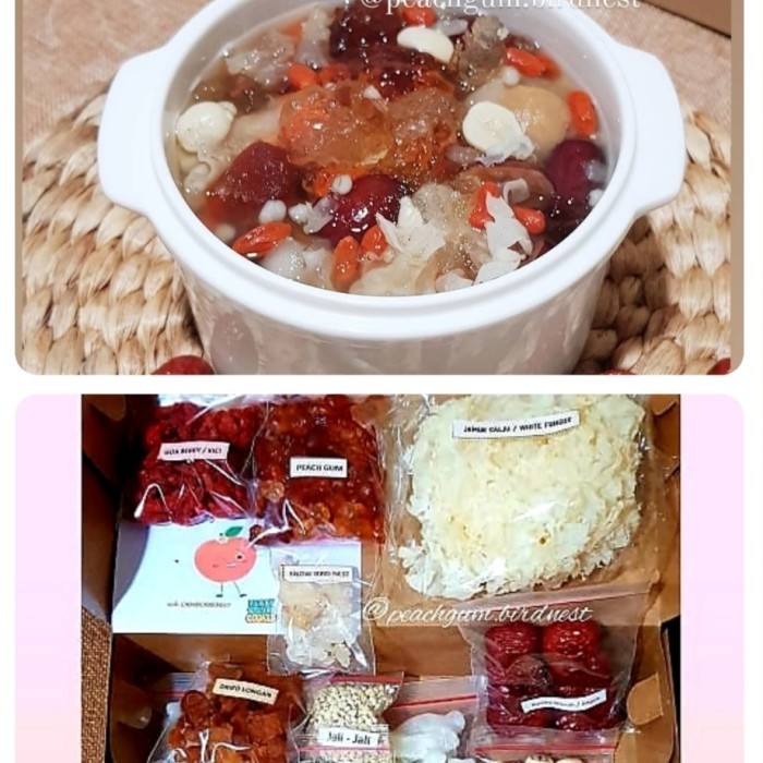 

Termurah Paket Peach Gum Dessert With Snow Bird Nest(11 In 1)-Regular