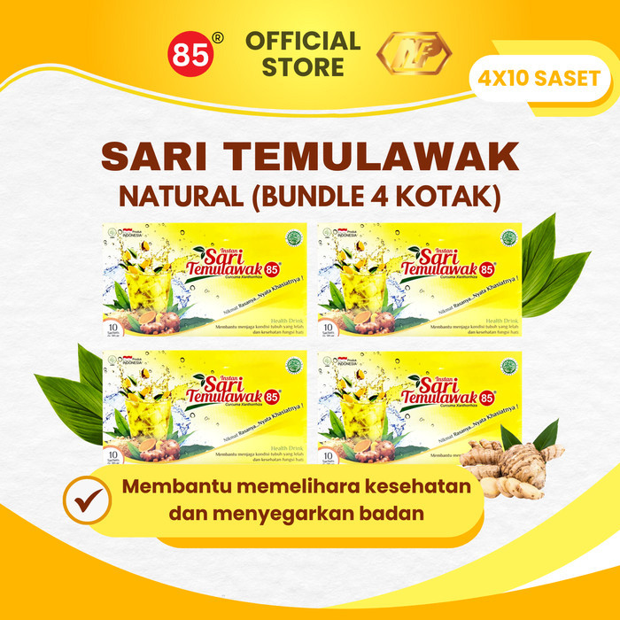 

Cuci Gudang Paket Isi 4 - Deli 85 Sari Temulawak Instant Natural 10'S