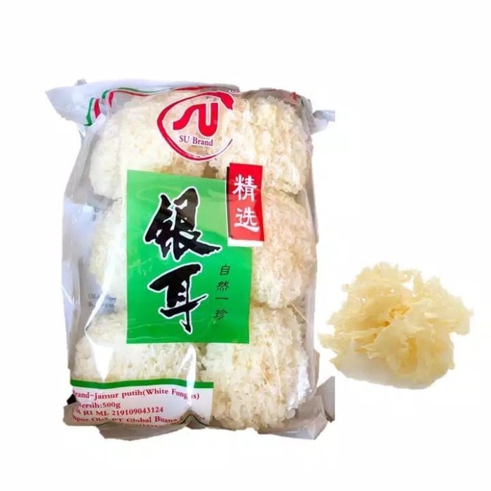 

Promo!! Su Brand Jamur Putih White Fungus 500Gr