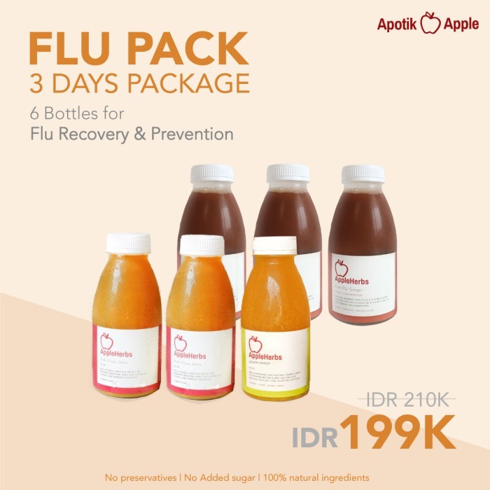 

Best Seller Flu Pack By Appleherbs - 3 Days Package