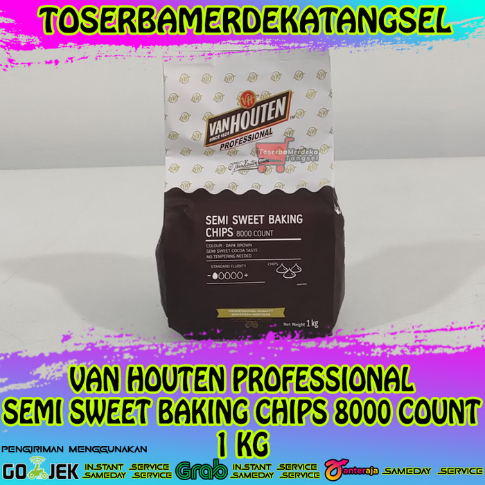 

Termurah Van Houten Professional Semi Sweet Baking Chips 8000 Count 1 Kg