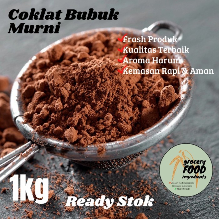 

Terbaru Cokelat Bubuk Murni 1Kg / Cocoa Powder / Coklat Bubuk Cargill