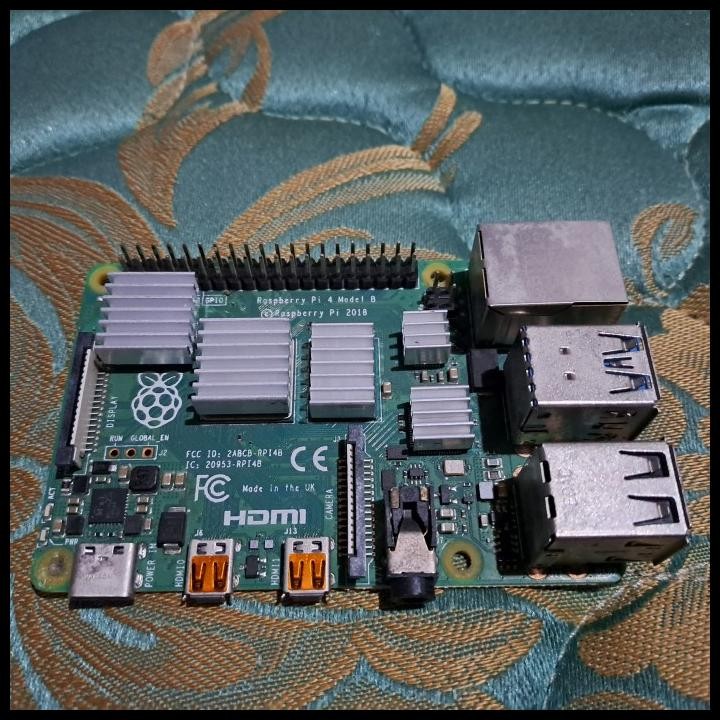 Raspberry Pi 4 4gb Raspi 4 + Adaptor Ori Raspberry Pi