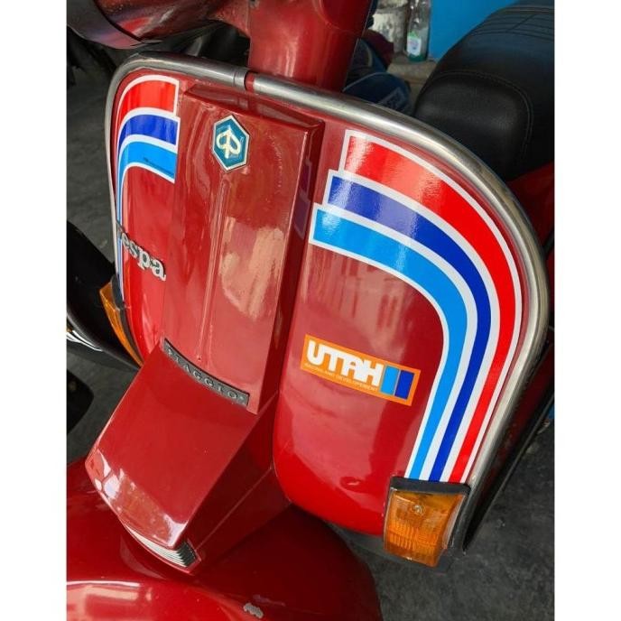 Sticker Striping Set Replika Utah - Vespa Excel Exclusive Px Baru