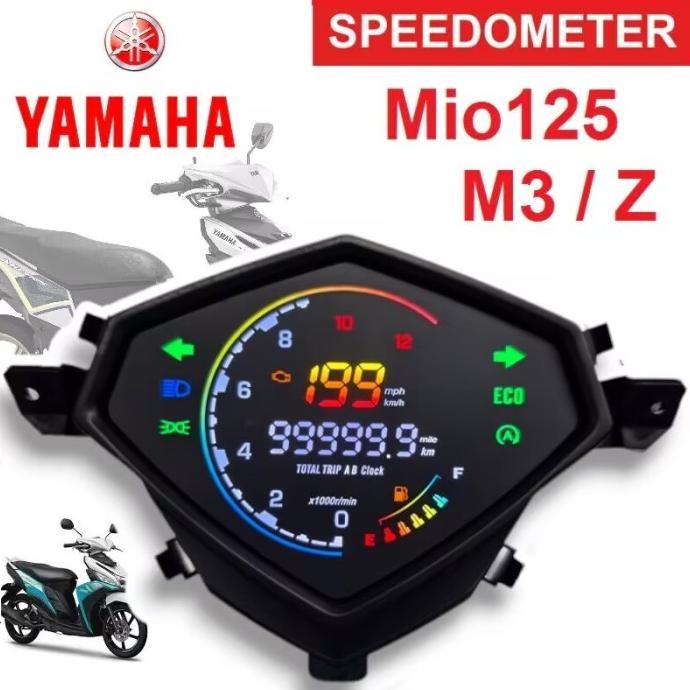 (Pnp) Speedometer Digital Led Yamaha Mio M3 Mio Gear 125 Mio Z Pnp Indikator Ampere Bensin Kilometer