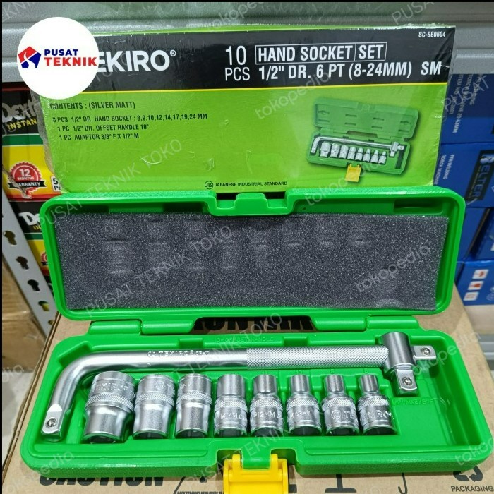 Kunci Sok Tekiro 8-24 / Kunci Sok Tekiro / Sok Set Tekiro 10Pcs