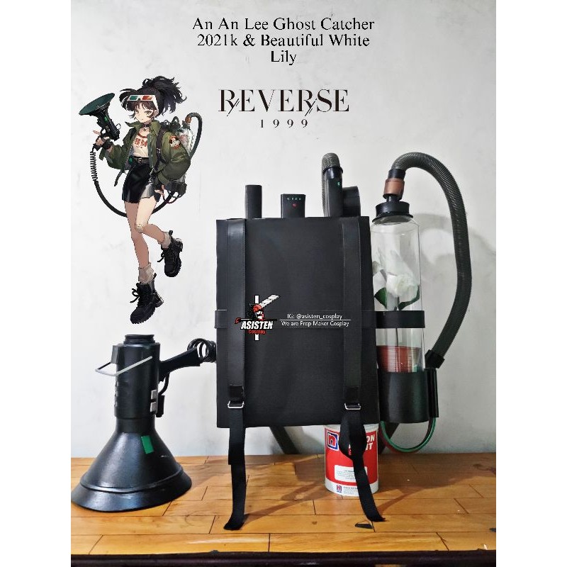 An An Lee Prop Cosplay Ghost Catcher 2021k & Beautiful White Lily dari Game REVERSE1999
