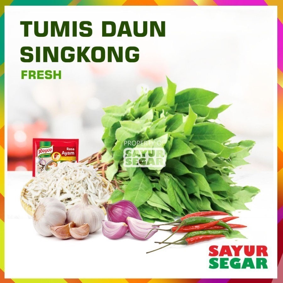 

Paket Sayur Tumis Daun Singkong Teri [1 Paket Sayur] - Ready to Cook