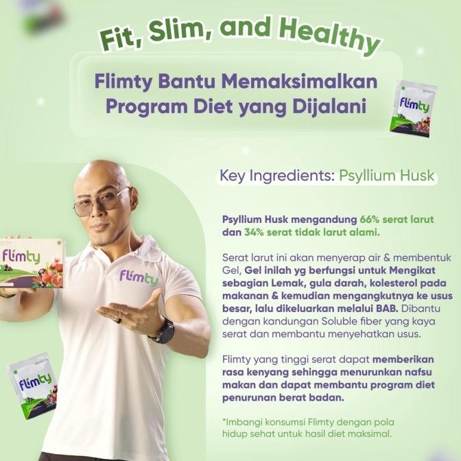 

Terpercaya ! Flimty Murah ORI 1 Box 16 Sachet Diet Detox