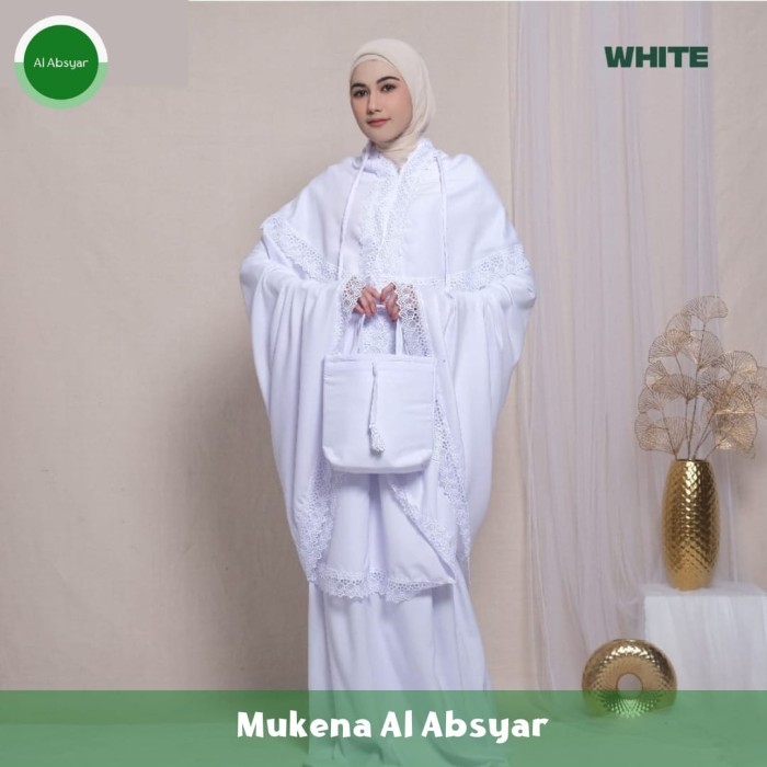 

Legend Mukena Umroh Ayzel 2In1 Perlengkapan Sholat Aksen Renda Fashion Muslim