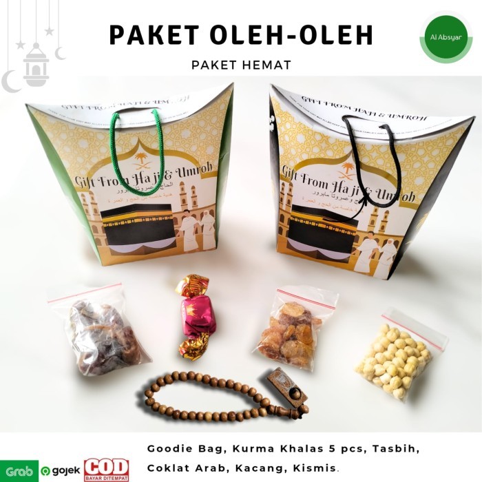 

Legend Paket Oleh Oleh Haji Dan Umroh Goody Bag Kismis Kurma Zamzam Coklat