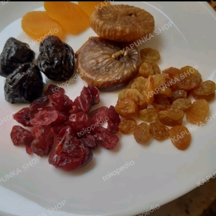 

Legend - Dried Fruit Mix 1Kg (Buah Kering) Fig Apricot Plum Raisin Cranberry