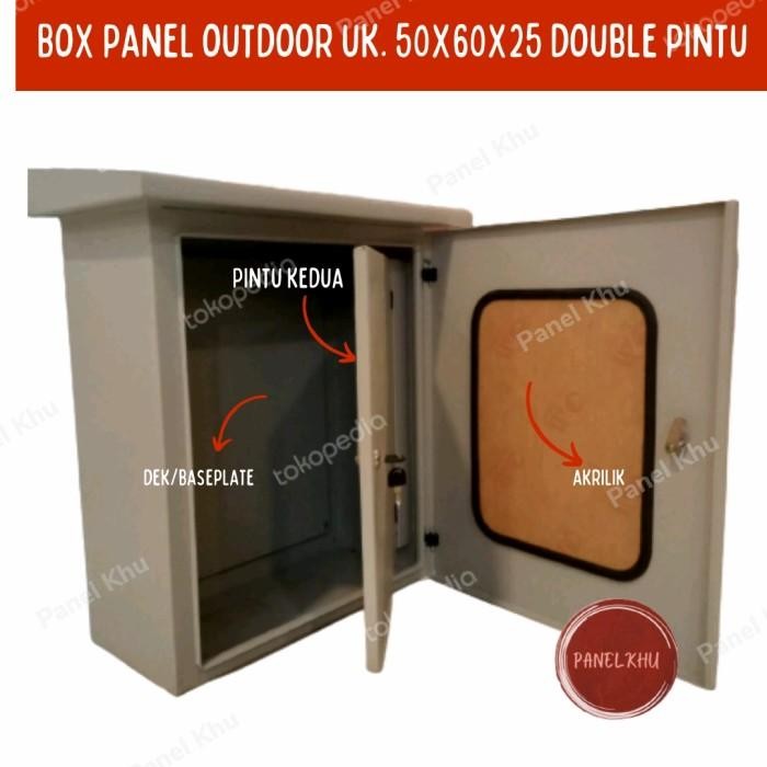 Box Panel Outdoor Double Pintu 50X60X25 Plat 1,2Mm