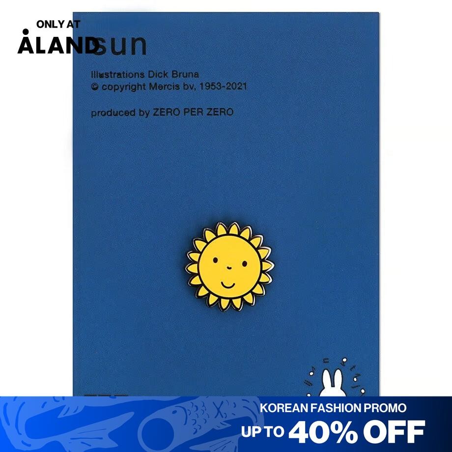 Aland - Zero Per Zero - Miffy Pin Sun - Pin Motif Matahari Unisex