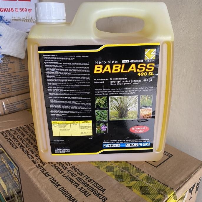 TERMURAH - Herbisida Bablass 490SL Racun Rumput Sistemik sejenis Roundup 5L