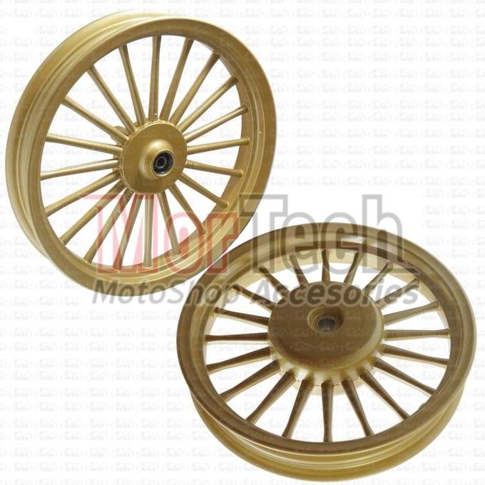 Velg Pelek Racing Rossi Turbin Motor Scoopy karbu- FI ESP Ring 14 Gold