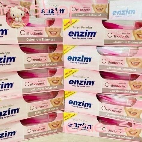 Pasta Gigi Enzim Orthodontic 124 Gr/100 Ml + Free Sikat Gigi Ortho