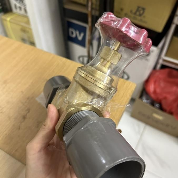 Ready Stop Kran Gate Valve 3/4" Inch + Sdl 3/4" Hq Kuningan