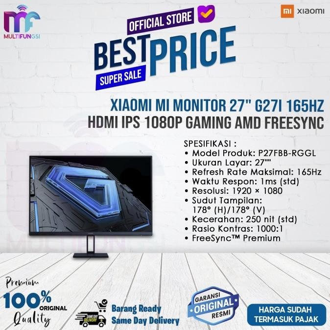 

Xiaomi MI Monitor 27" G27i 165Hz HDMI IPS 1080p Gaming AMD FreeSync
