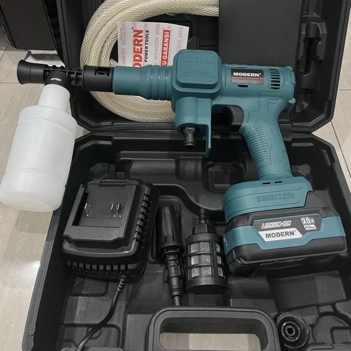 Jet cleaner Cas cordless Modern M70 mesin cuci mobil baterai 20V