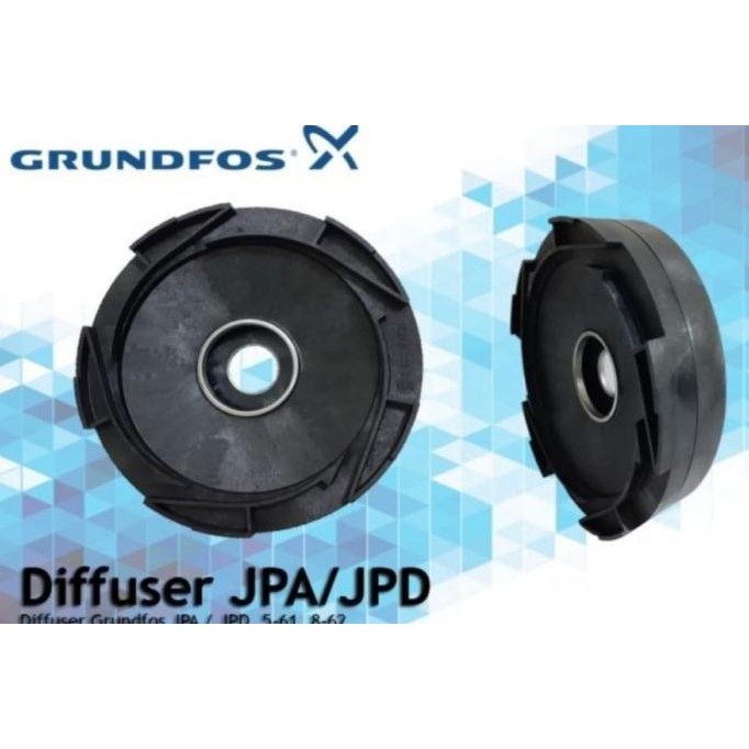 Ready Casing Cover Impeller Fan Difuser Pompa Grundfos Jd Basic 5 Original
