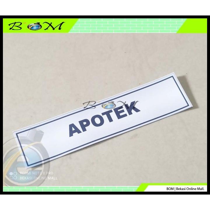 

TERBARU STIKER STICKER TULISAN LABEL TEMPAT RUANGAN APOTEK !