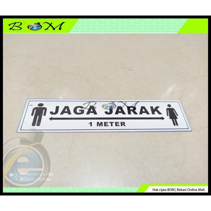 

BEST DEAL STIKER STICKER TULISAN JAGA JARAK 1METER 1M !!!!!