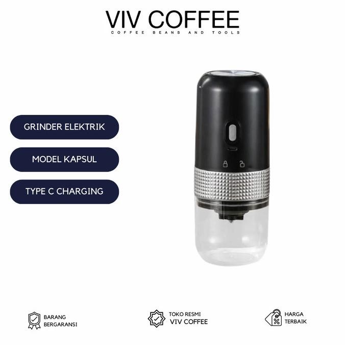 

Grinder Kopi Elektrik Portable Penggiling Biji Kopi Model Kapsul