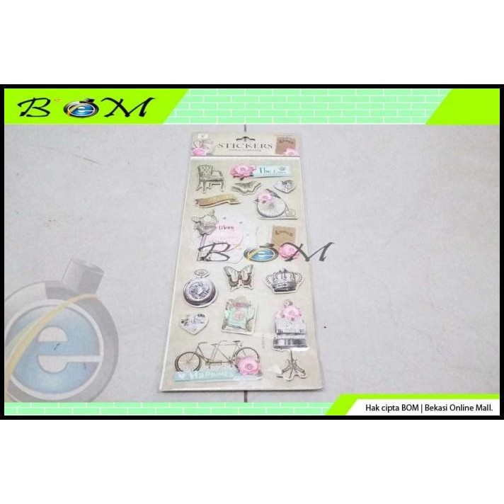

TERMURAH STIKER STICKER TEMPELAN SCRAPBOOKING SCRAP BOOK 7D BUKU ALBUM FOTO 11 !