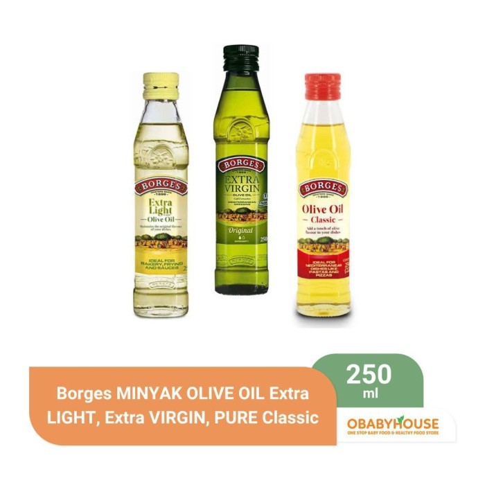 

TERBARU Borges MINYAK OLIVEOIL Extra LIGHT Extra VIRGIN PURE Classic 250 ml