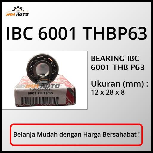 GRATIS ONGKIR BEARING IBC 6001 THBP63 HIGH SPEED BEARING GERMANY ORIGINAL IBC 