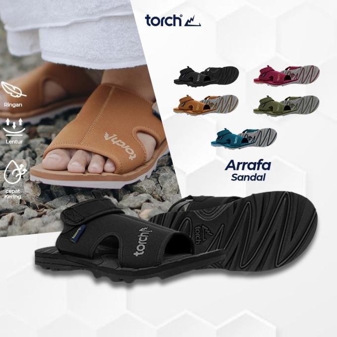 Sandal Travel Casual Torch Arrafa / Sandal Pria / Sandal Umroh Haji