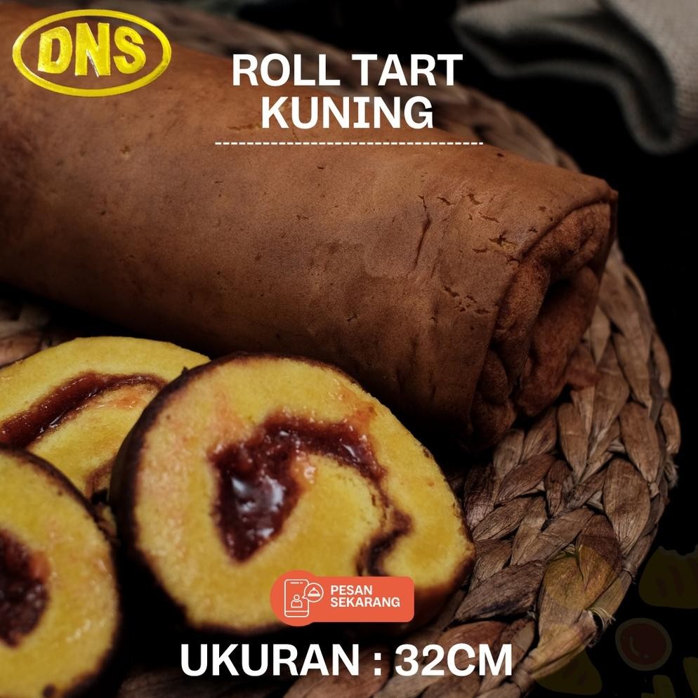 

CR - Bolu Gulung Kuning Strawberry Besar / Kue Roll Tart Arisan Lebaran dan Natal TERLARIS