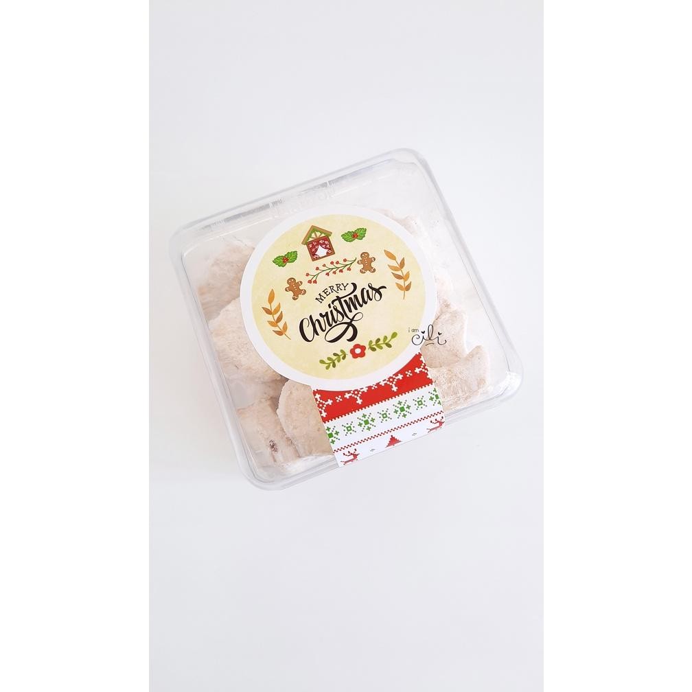 

CR - (SC023/SC024) stiker toples kue kering natal merry christmas Yellow TERLARIS